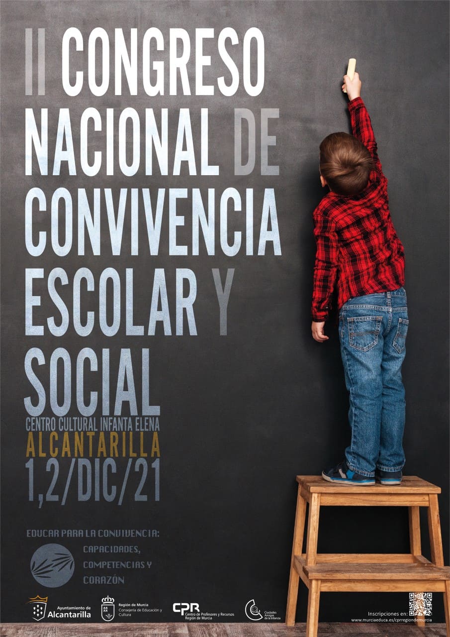 Cartel del 2º Congreso de Convivencia Escolar de Alcantarilla