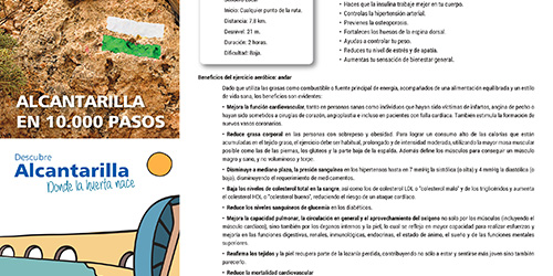 Folleto de Alcantarilla en 10000 pasos