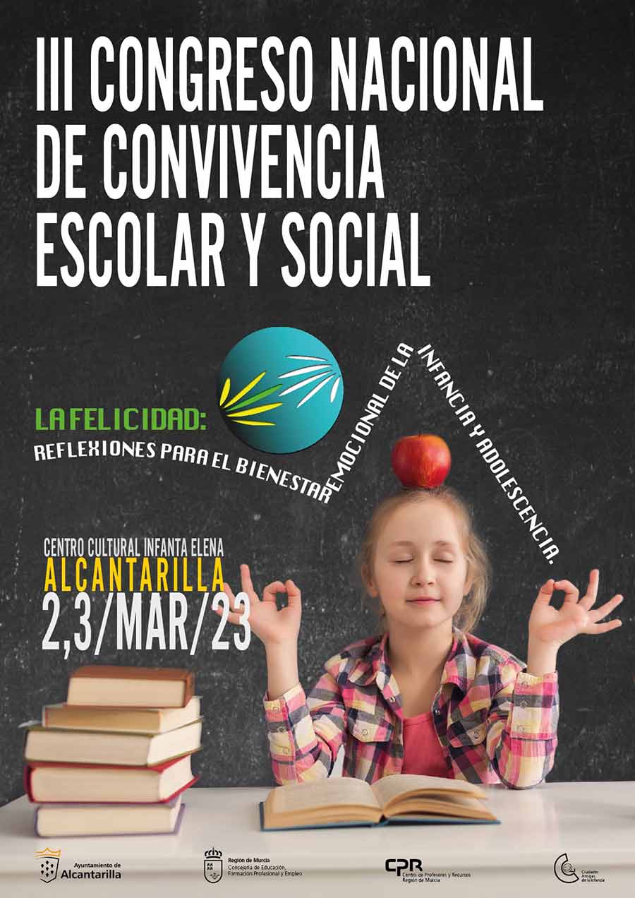 Cartel del III Congreso Nacional de Convivencia Escolar y Social en Alcantarilla