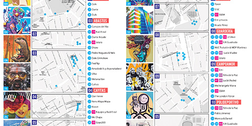 Folleto Ruta de arte urbano en Alcantarilla 2025
